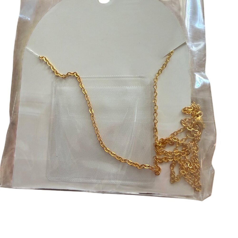 Real Daisy Flower Pendant Necklace Gold-Plated Chain Sunnie Lane Handmade Jewelr - Picture 3 of 3